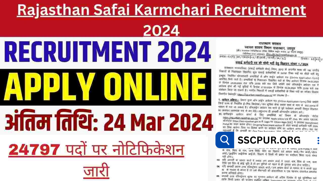 Rajasthan Safai Karamchari Bharti 2024