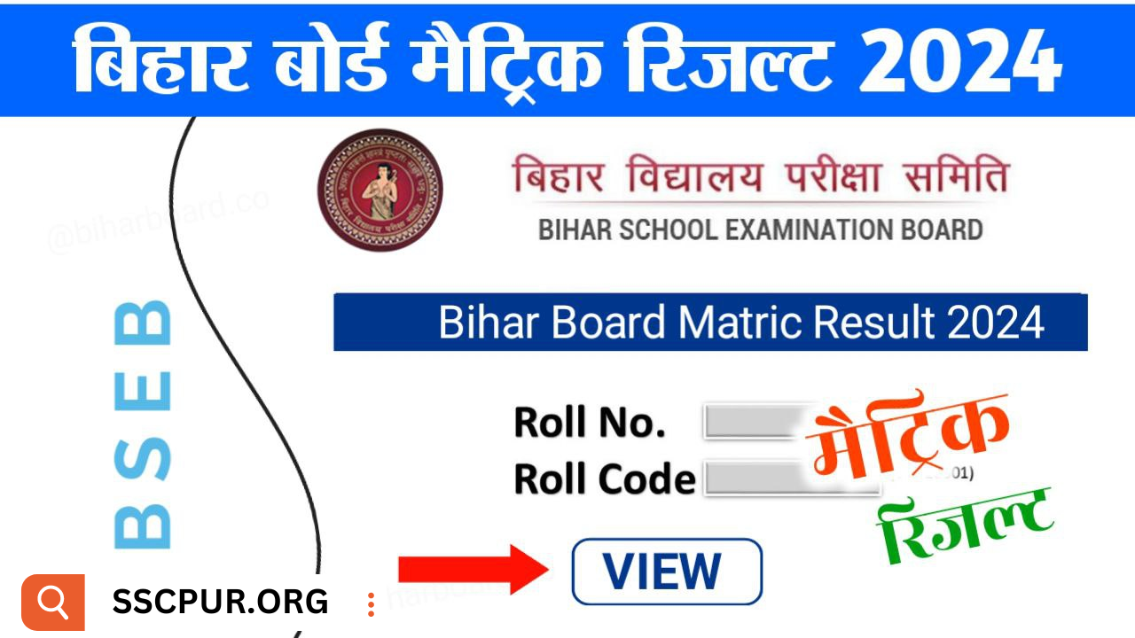 BSEB Bihar Board 10th Result 2024 Download